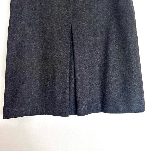 Banana Republic Wool Blend Charcoal Gray A-Line Skirt Size 10 - Picture 2 of 6